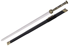 Espada Han YinNeng - Mango de Bronce, Rígida