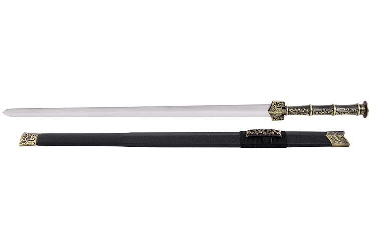 Espada Han YinNeng - Mango de Bronce, Rígida