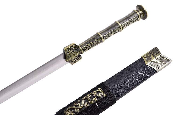 Épée Han YinNeng - Poignée bronze, Rigide
