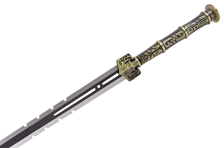 Han sword ChuanQi - Blade with notches, Rigid