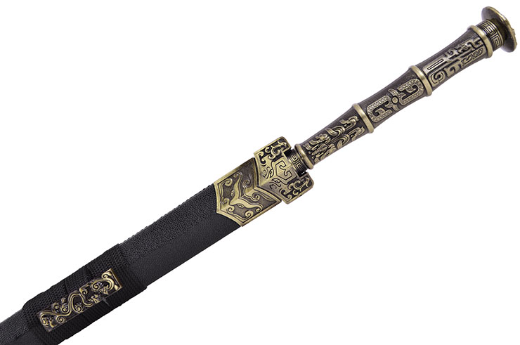 Espada Han ChuanQi - lâmina Com entalhes, Rígido