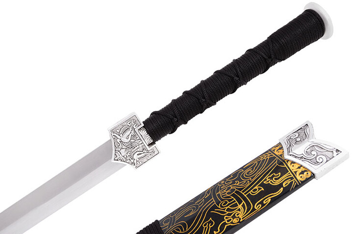 Espada Han Fénix - Preto & Ouro, Rígido