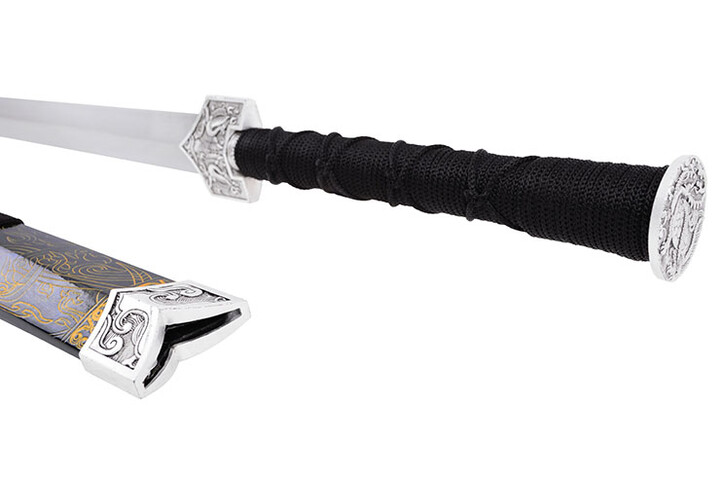 Espada Han Fénix - Preto & Ouro, Rígido