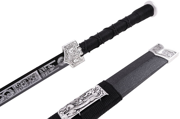 Espada Han Fénix - Preto & Branco, Rígido