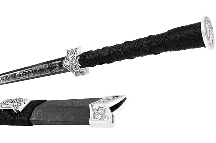 Espada Han Fénix - Preto & Branco, Rígido