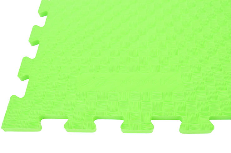 Tatami Puzzle WTF 1 cm, Vert, Motif Paille de Riz