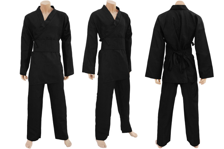 Traje ninja con capa