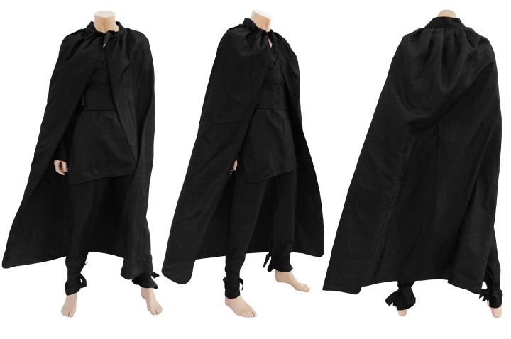 Traje ninja con capa