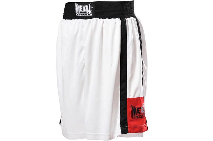 Calções de boxe brancos XS (manchados) - MB64/73, Metal Boxing