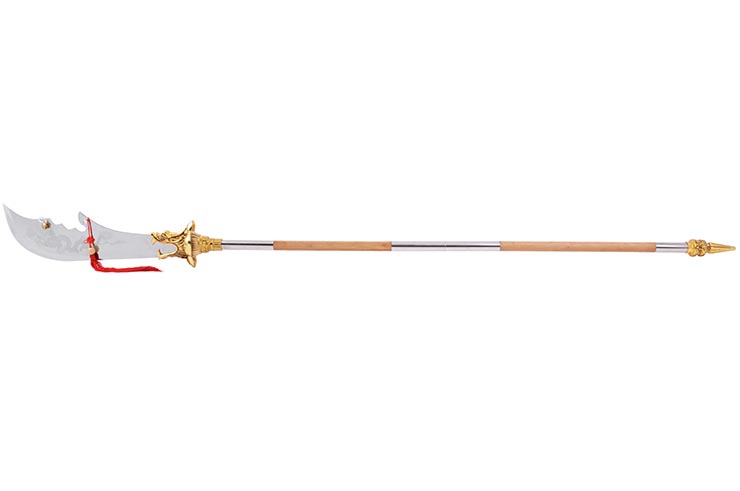 Halberd HaoYue Dragon, dismantable - Golden/wood, Stainless Steel