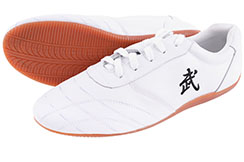 Taolu "Wu" Shoes, White (Blue brands)