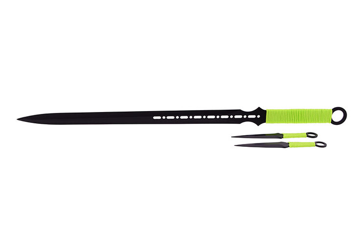 Espada Ninja com dois Kunai