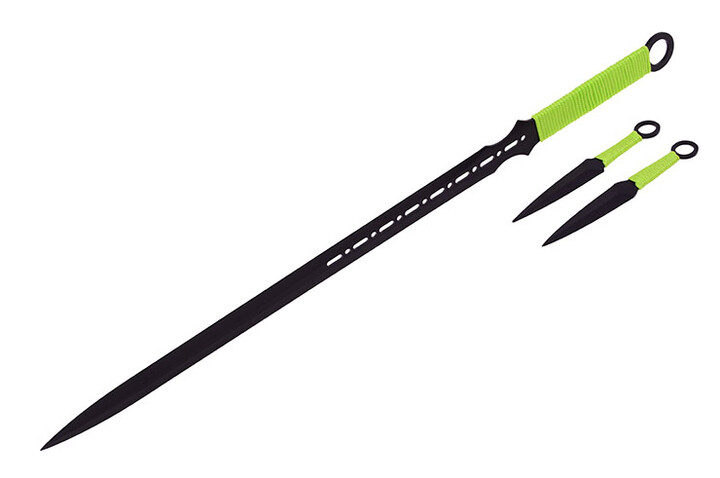 Espada Ninja com dois Kunai