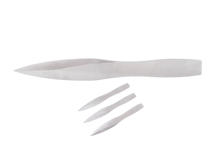 Couteau de lancer, Acier Inox - Overlord, Lot de 3 (25 cm)