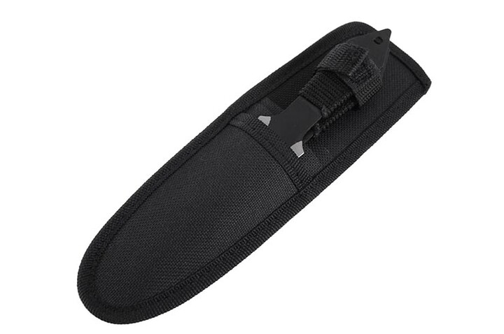 Punhais Kunai pretas e cromadas, aço inoxidável - Lote de 3 (19 cm)