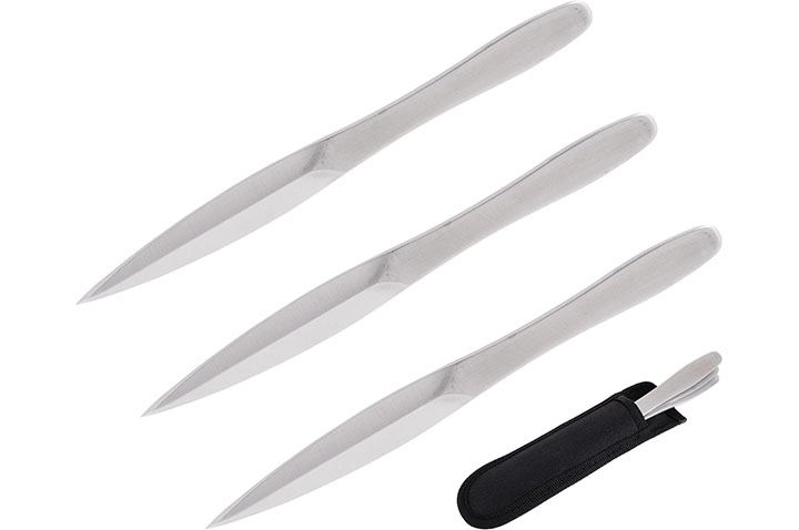 Couteau de lancer, Acier Inox - Lepestok, Lot de 3 (21,5 cm)