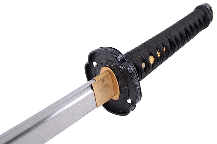 Katana Tachi Bushido, Kokuei - Acero de Damasco, Afilada