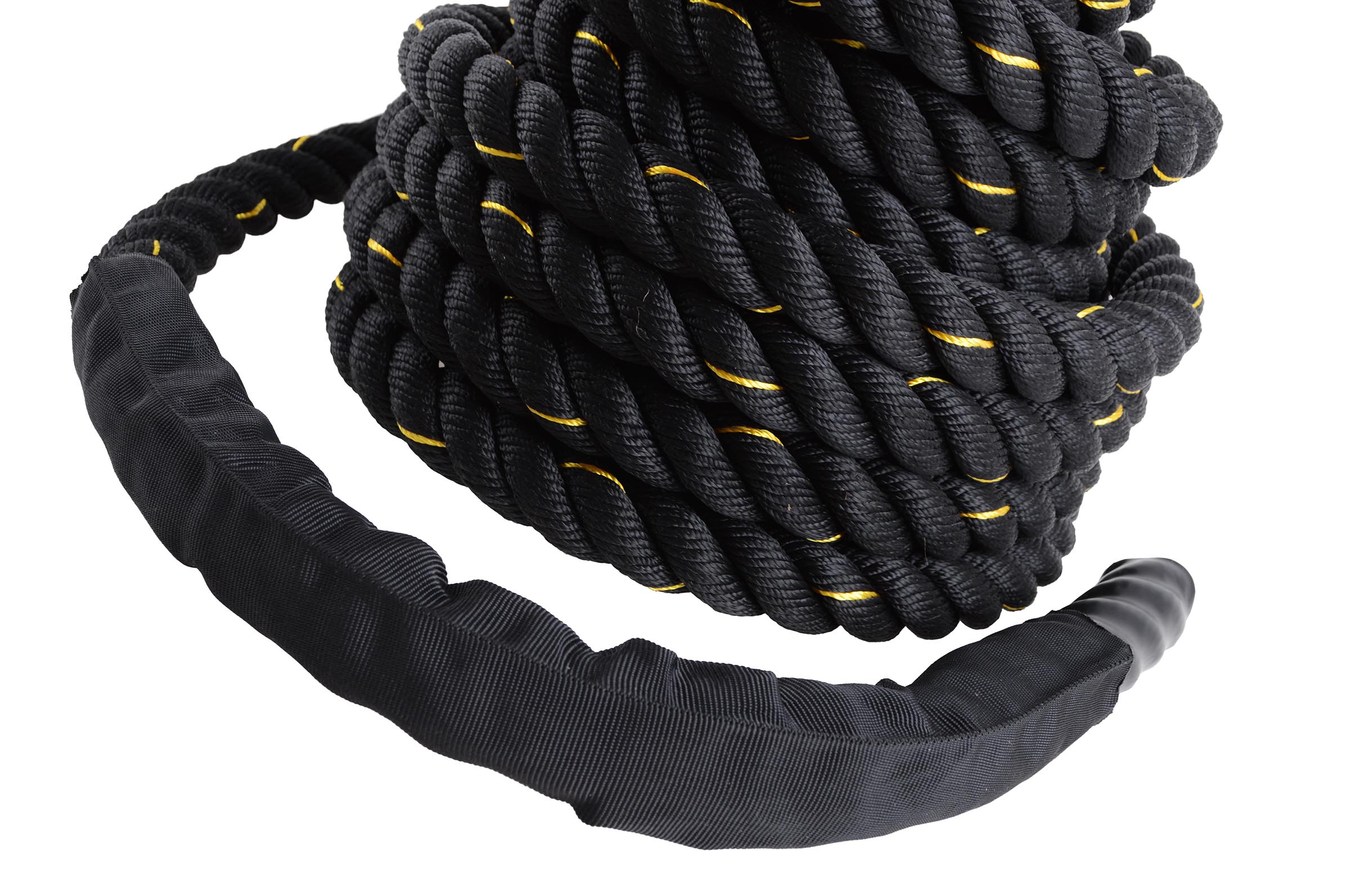 Battle rope corde ondulatoire longueur 15 mètres diamètre 38 mm pour la  prépa MMA et CrossTraining