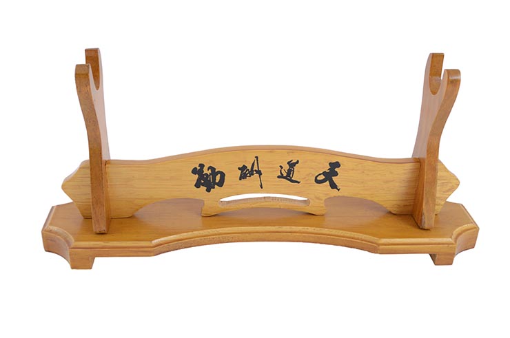 Soporte para Arma, madera grabada