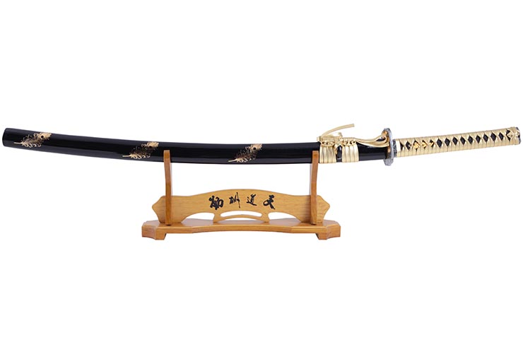 Soporte para Arma, madera grabada