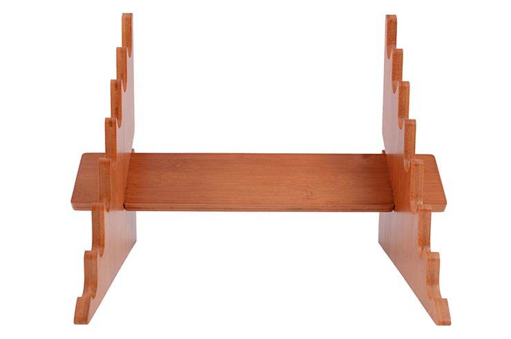 Soporte esquinero de madera para 7 armas