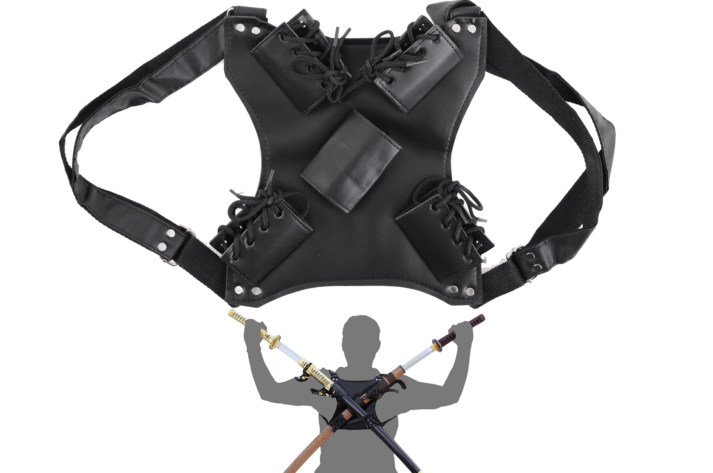 Back Harness for 2 Katanas 