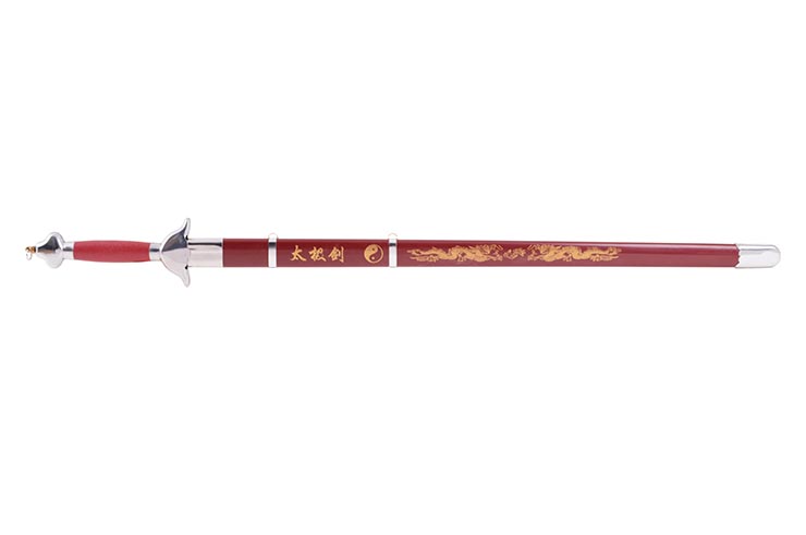 Épée Wushu & Taiji avec fourreau, Poignée plastique - Flexible