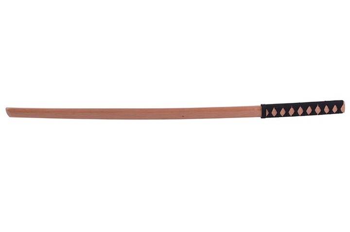 Bokken com punho trançado, Katana de madeira - Modelo pesado (700 g)