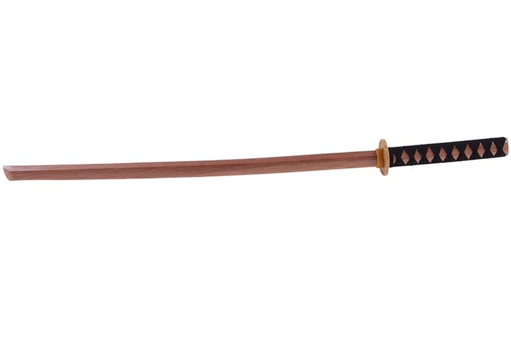 Bokken com punho trançado, Katana de madeira - Modelo pesado (700 g)