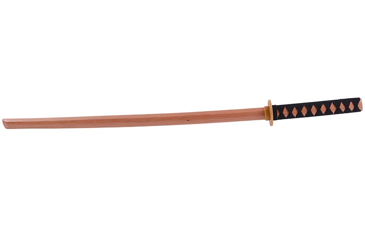 Bokken with Braided Handle, Wooden Katana - Heavy model (700 gr)