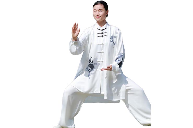 Taiji outfit, with veil - YinYang, ZhengFengHua