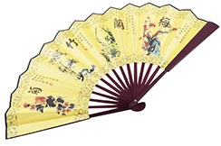 Fan, Traditional - The 4 seasons, Bamboo