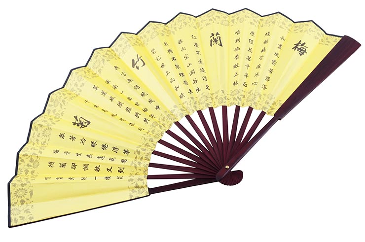 Fan, Traditional - The 4 seasons, Bamboo