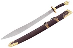 Stainless Steel Traditional Broadsword - Semi Flexible, High Range (traditional finish)