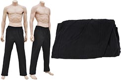 Pantalon «Tangzhuang», Coton - Rayures grises, 170 cm