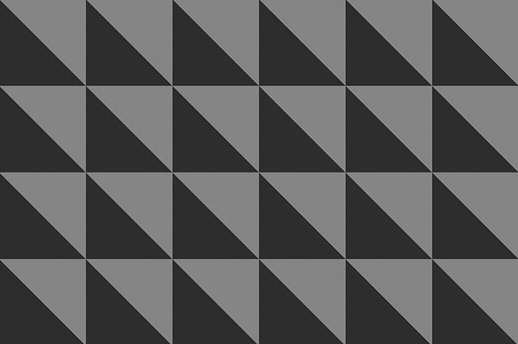Tatami Puzzle 4 cm, Motif T | Coupe diagonale