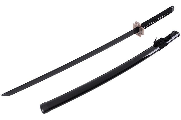 Katana réaliste, Garde carrée, Baohu - Réplique Bambou