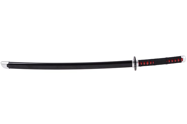 Realistic Katana, Red handle, Baohu - Bamboo Replica