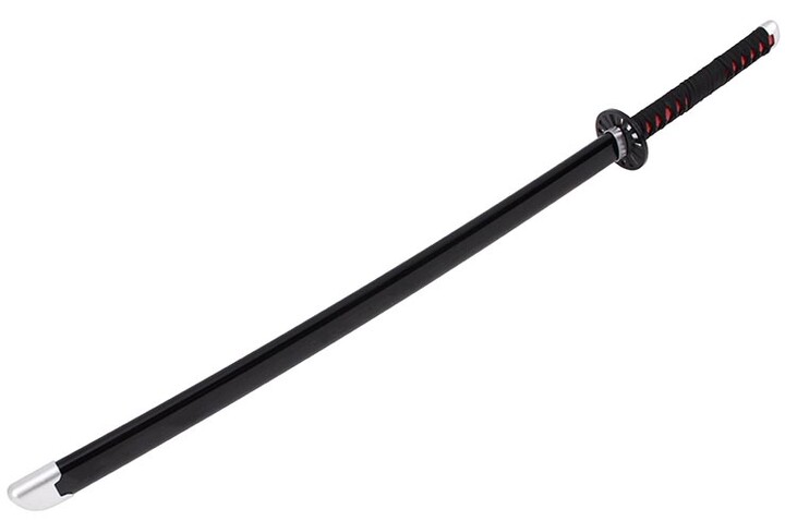 Katana realista, Mango rojo, Baohu - Réplica de Bambú