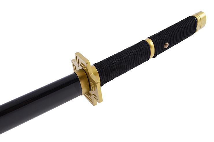 Katana réaliste, Garde carré, Baohu - Réplique Bambou