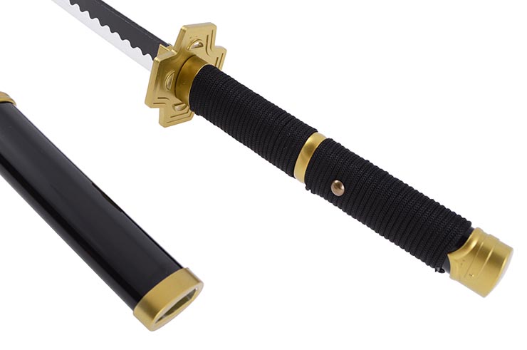 Katana réaliste, Garde carré, Baohu - Réplique Bambou