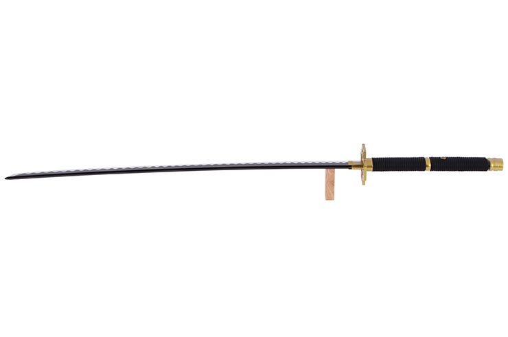 Katana realista, Guardia cuadrada, Baohu - Réplica de Bambú