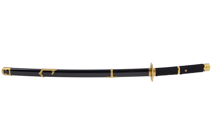 Katana réaliste, Garde carré, Baohu - Réplique Bambou