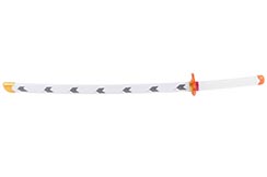 Réplique Katana En Bois D'Agatsuma Zenitsu (Demon Slayer) - 105 Cm, Bambou, Détaillée