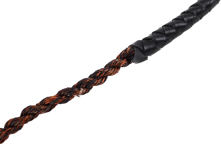 Leather whip - Braided handle