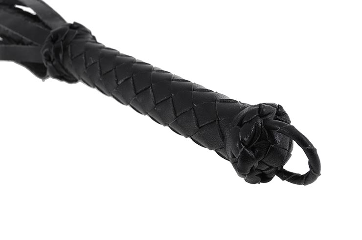 Leather whip - Braided handle