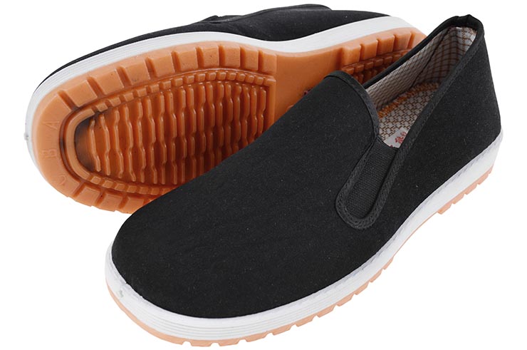 Canvas slippers - Bruce Lee, Thick cleated sole