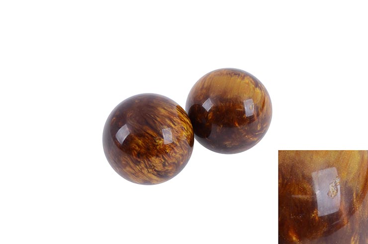 Boules Qi Gong - Œil du tigre (Choc)