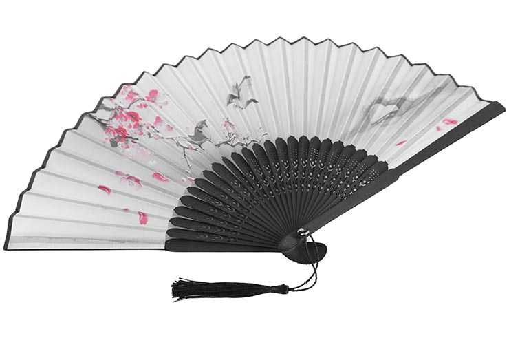 Ventilador de verão leve, flor de cerejeira