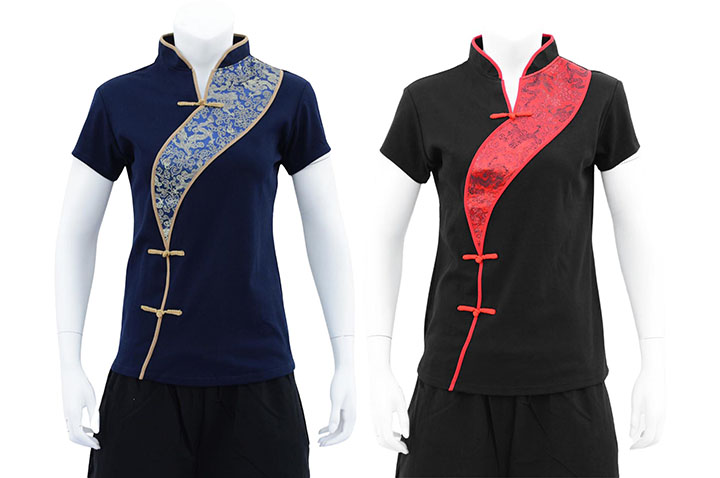 Haut Chang Quan, Motifs appliqués - Coton haut de Gamme